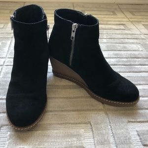 J.Crew Macalister Suede Zip Wedge Boots - Size 6